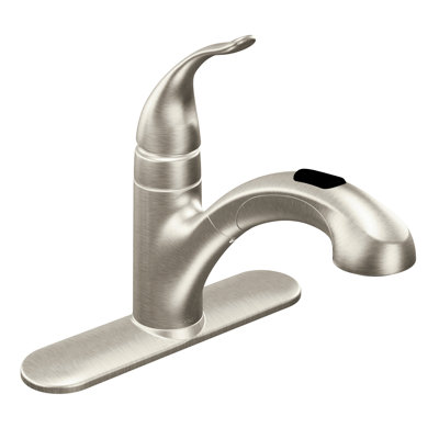 67315SRS,C Moen Integra Pull Out Single Handle Kitchen Faucet with
